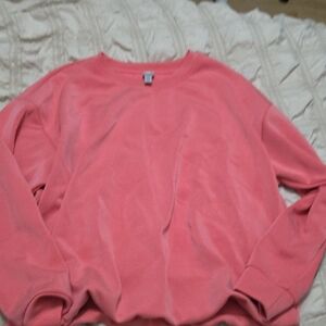 Tristan Vibrant Coral Crew Neck Sweater